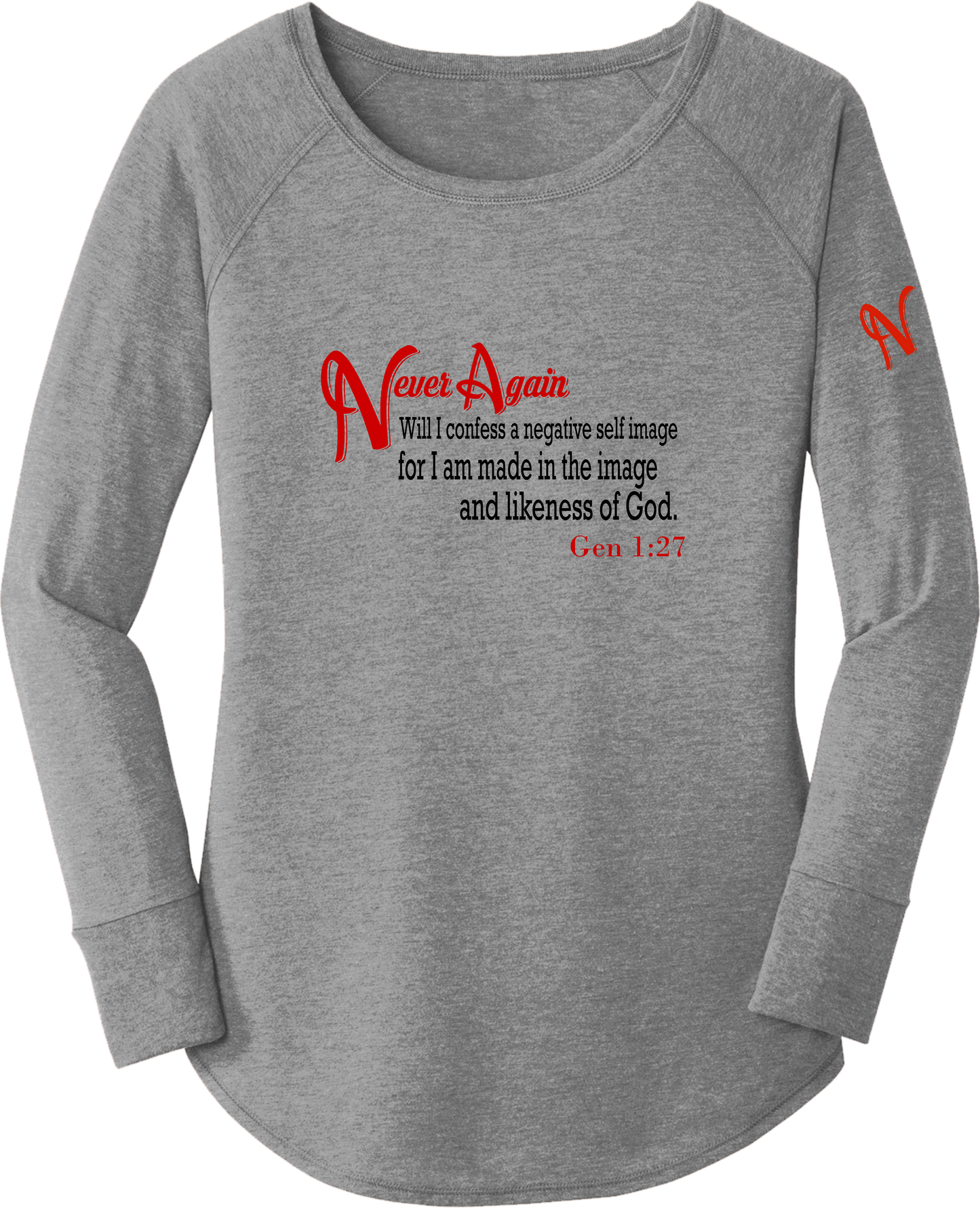 Never Again Gen 127 Self Image DT132L Womens Long Sleeve