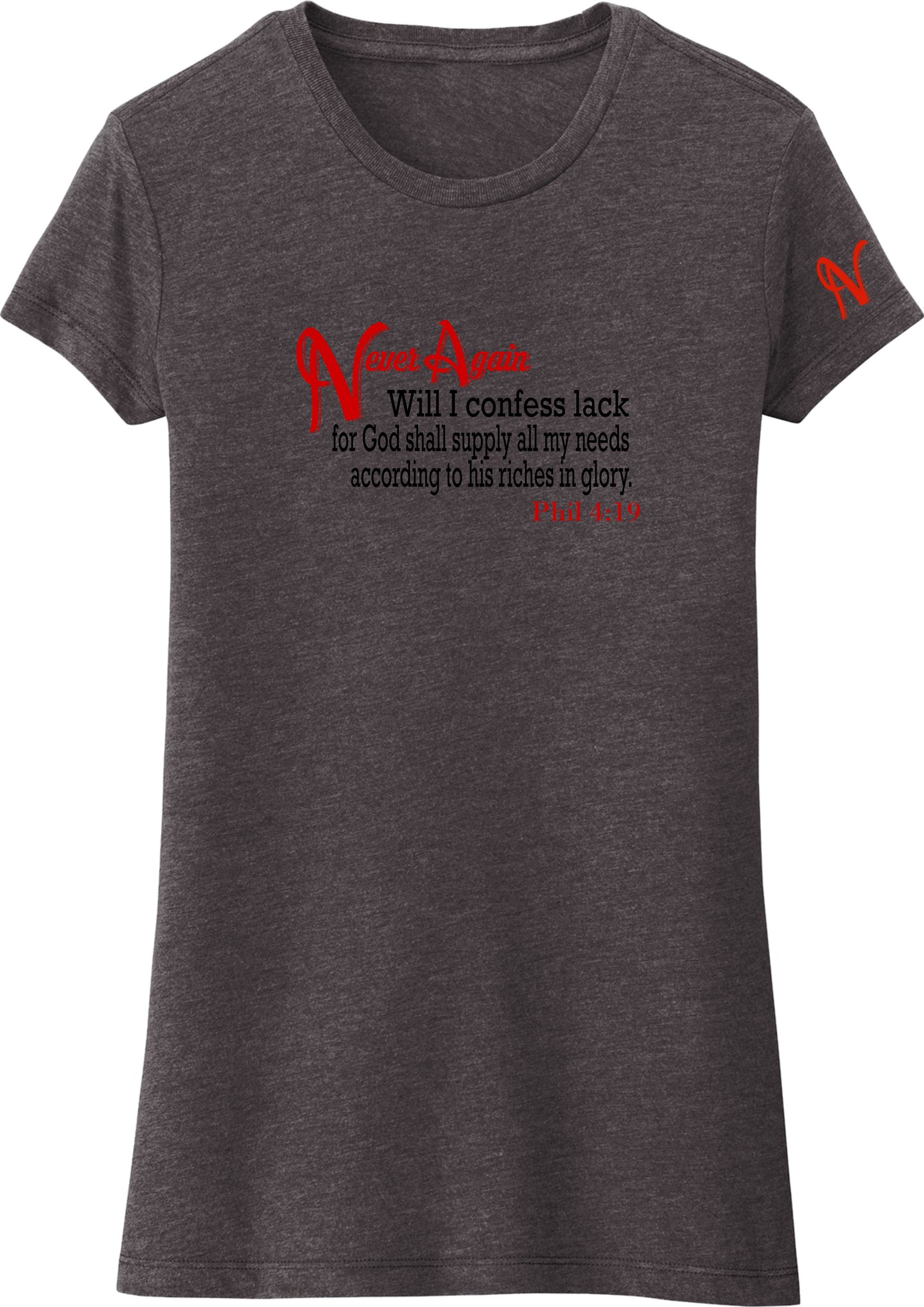 Never Again Phil 419 Lack DT155 Womens Short Sleeve