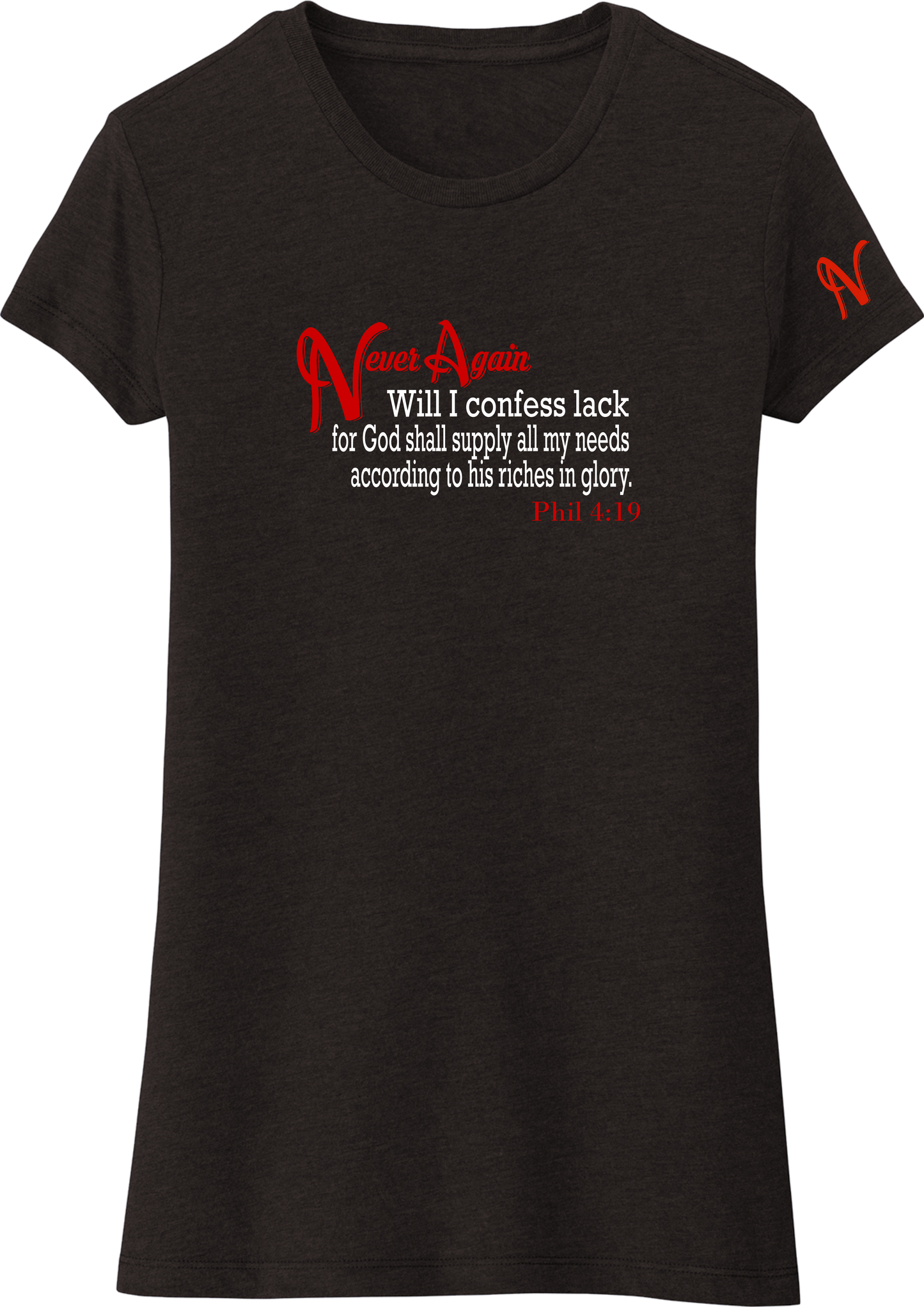 Never Again Phil 419 Lack DT155 Womens Short Sleeve