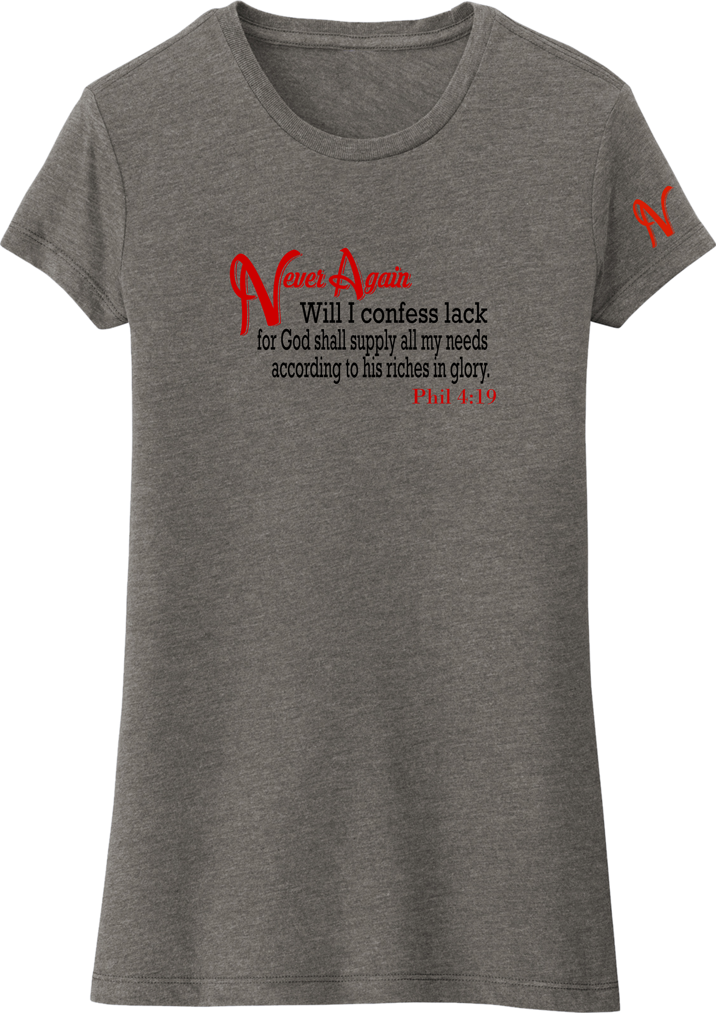 Never Again Phil 419 Lack DT155 Womens Short Sleeve